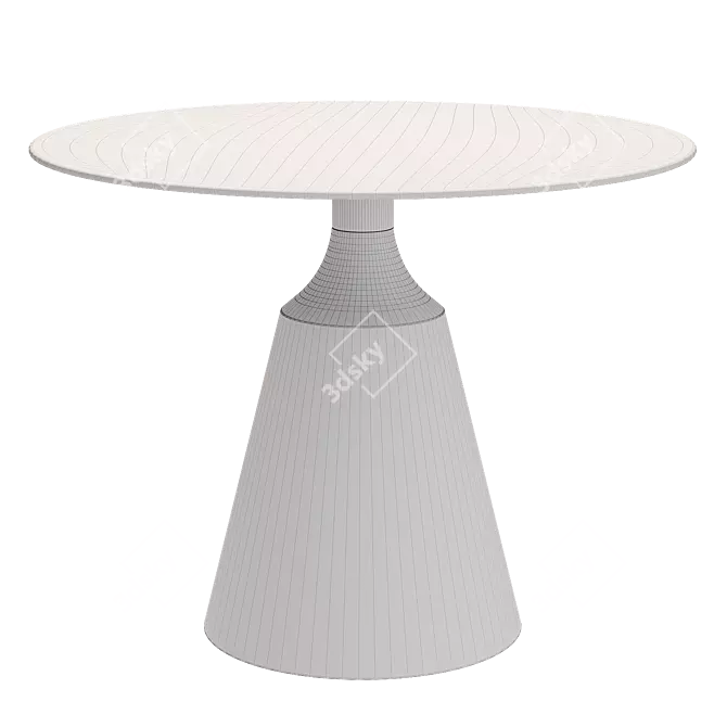 Parma Dining Table: Designer Elegance 3D model image 7