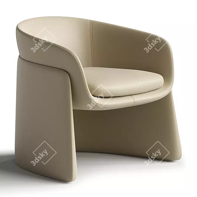 Modern Model Chair 3D Render 3D model image 2