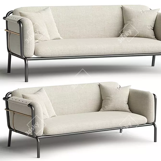 Modern Valet Love Seat in Corona 3D model image 1