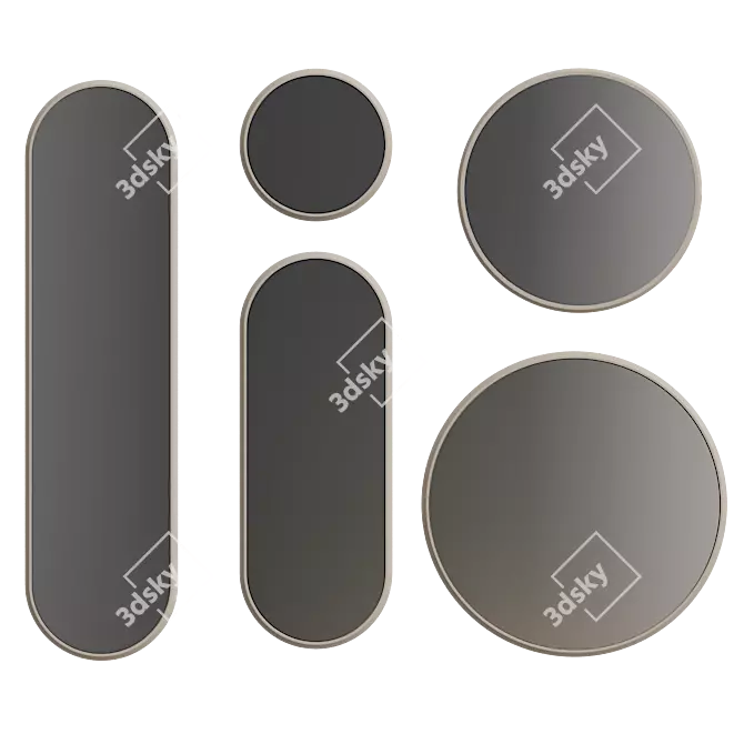 Primo Collection MDF Mirror 3D model image 1