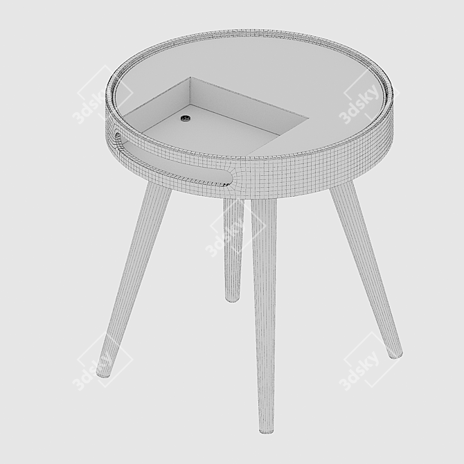 Malin Bedside Table by modnodesign 3D model image 4