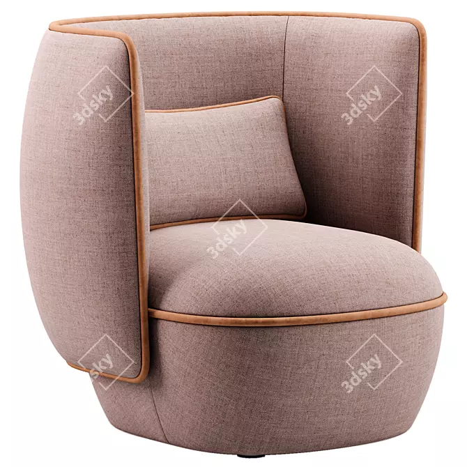 Luxury Nebula Armchair Trussardi Casa 3D model image 1