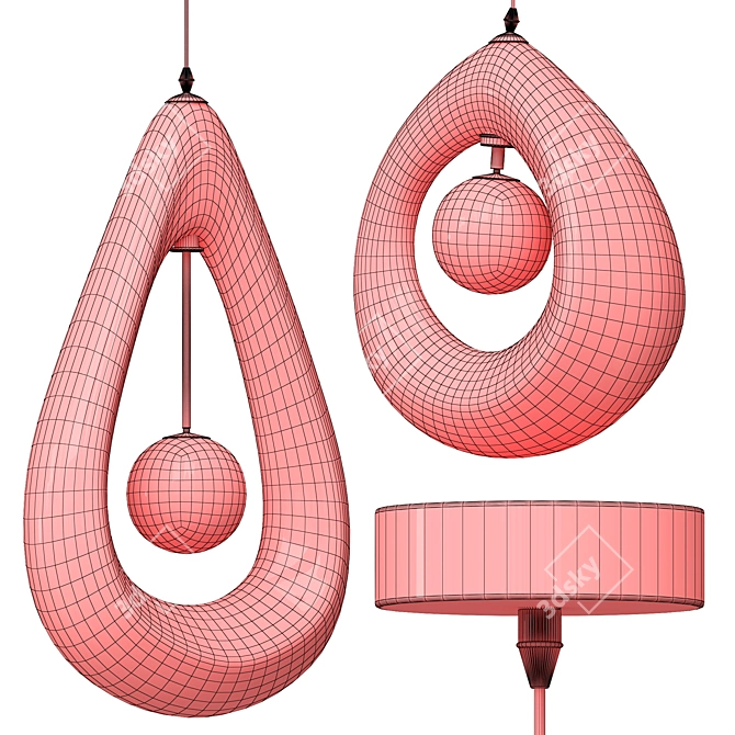 Wabi Sabi Pendant Light 3D model image 5