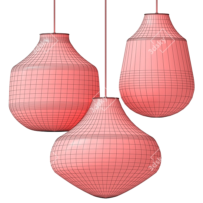 Whimsical Circus Pendant Light 3D model image 4