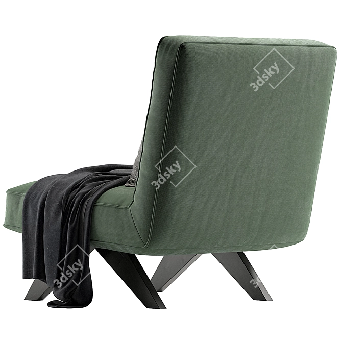 MARTYN Fabric Chair, Modern Design 3D model image 5