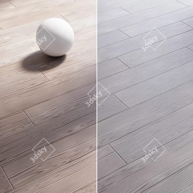 Oak Parquet Flooring Bundle 3D model image 5