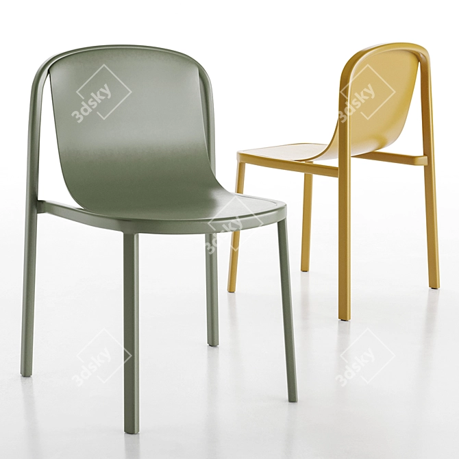 Modern Decade Chair: Sleek Design 3D model image 1