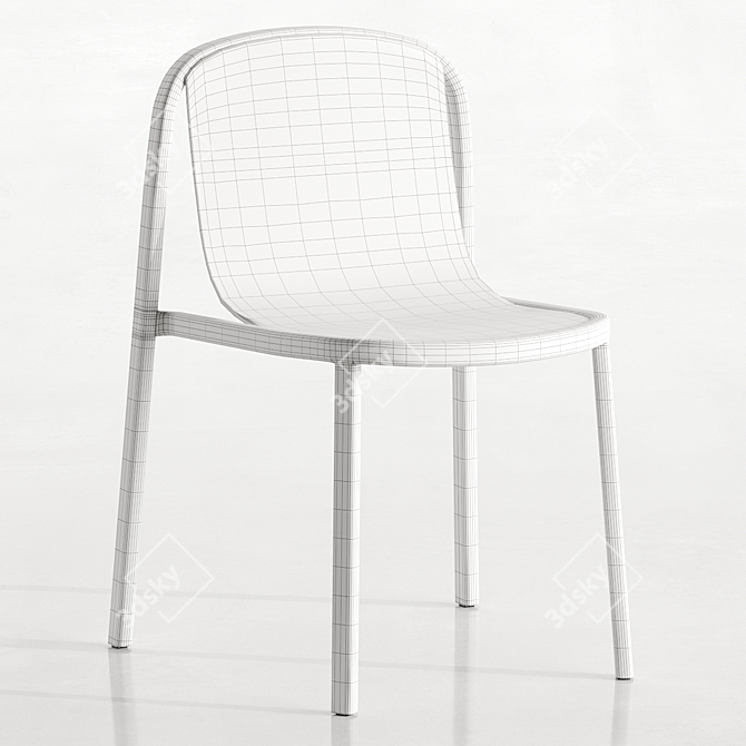 Modern Decade Chair: Sleek Design 3D model image 3