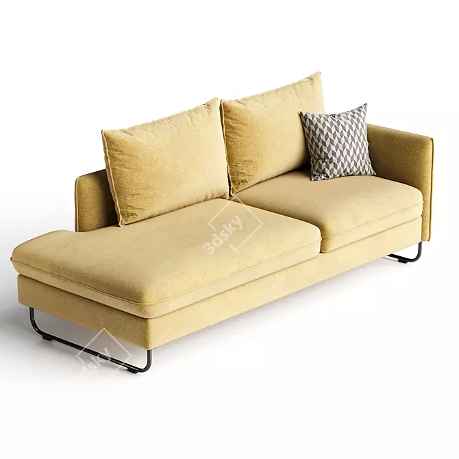 Chic Modular Lounge Collection 3D model image 2