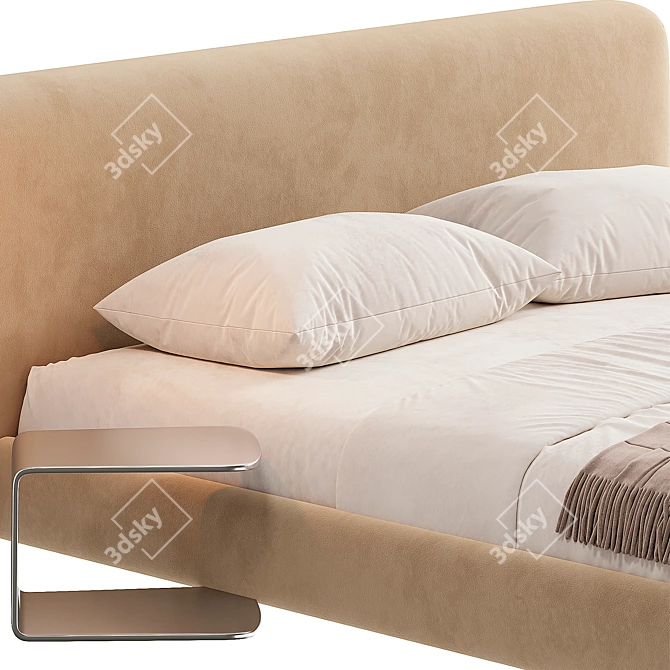 Contemporary Volume Bed Furniture 3D model image 4