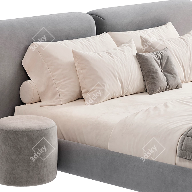 Contemporary Volume Bed Furniture 3D model image 5