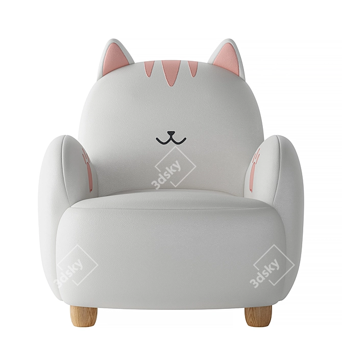 LINSY KIDS Cat Armchair Toy 3D model image 2