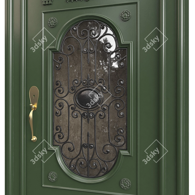 Classic 3D Max Door 2013 3D model image 3