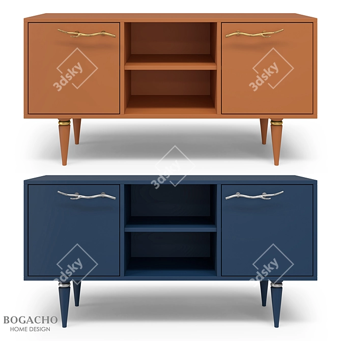 Art Kolor Matte TV Stand 3D model image 1