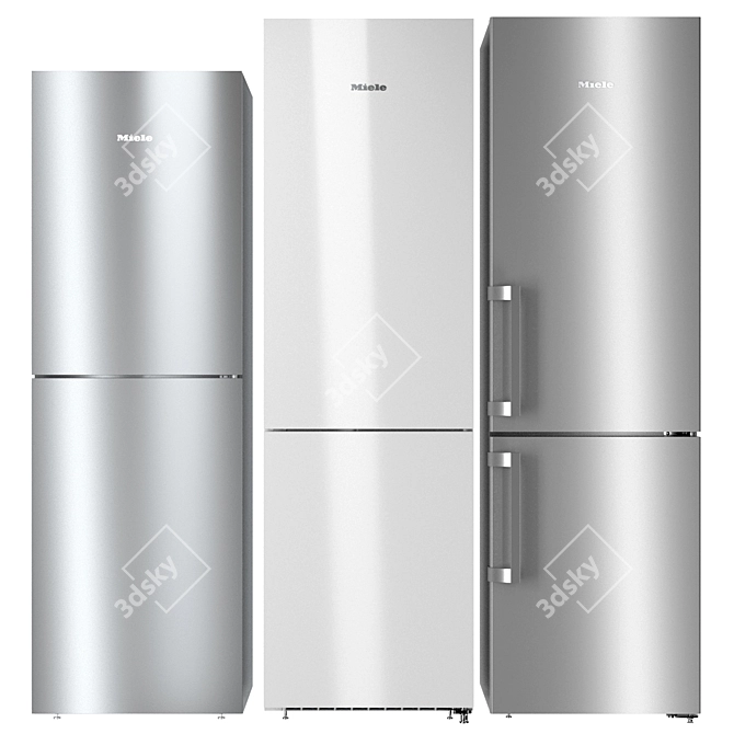 Miele Fridge Set: KFNS 28463, KFN 28132, KFN 4795 3D model image 1