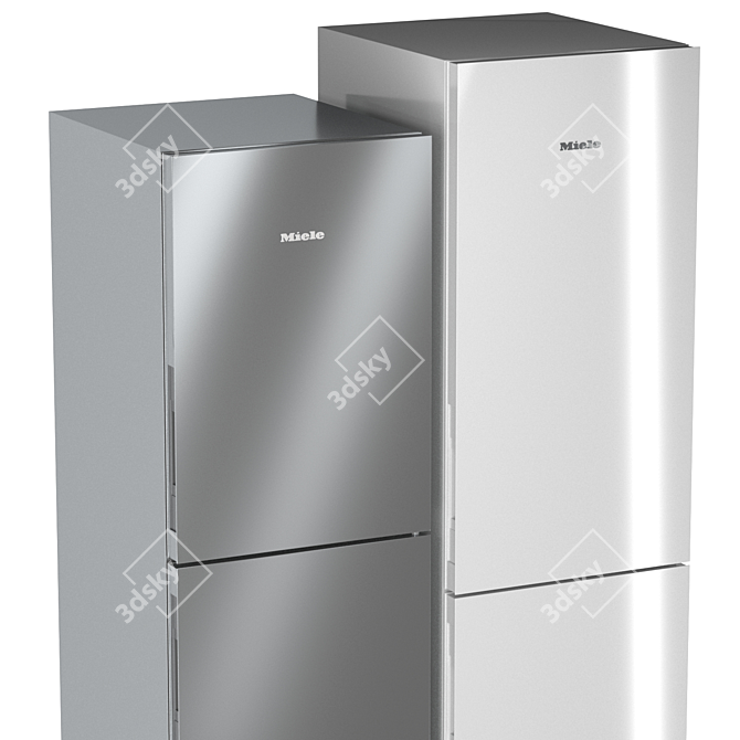 Miele Fridge Set: KFNS 28463, KFN 28132, KFN 4795 3D model image 2