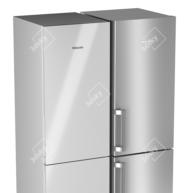 Miele Fridge Set: KFNS 28463, KFN 28132, KFN 4795 3D model image 3