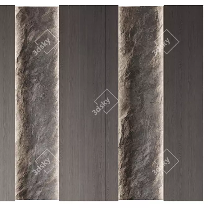 Stone Decor Wall Panel 3D model image 6