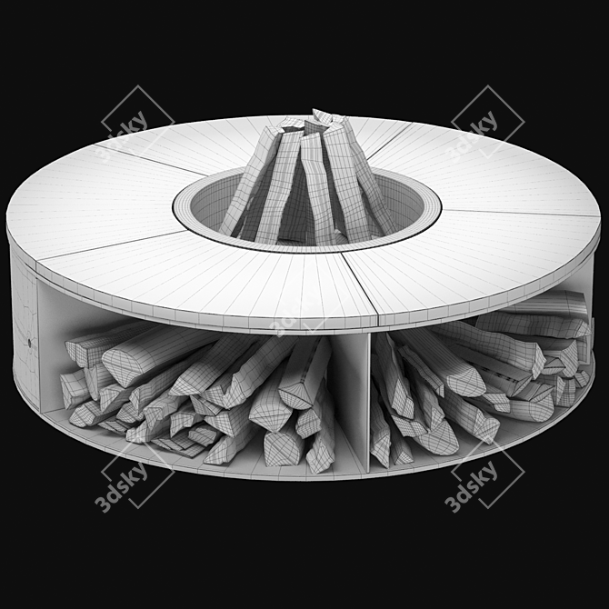 Laubo Fuego Fire Pit Grill 3D model image 3