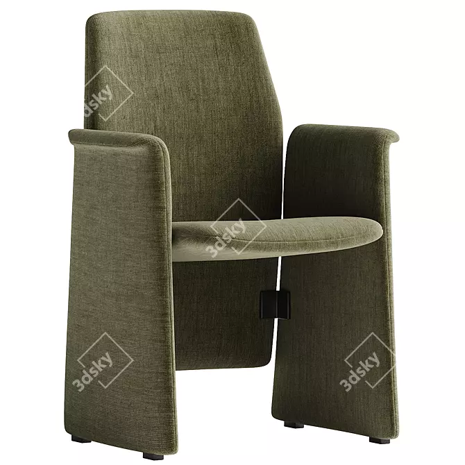 Modern Elegance: Poltrona Frau Chair 3D model image 3