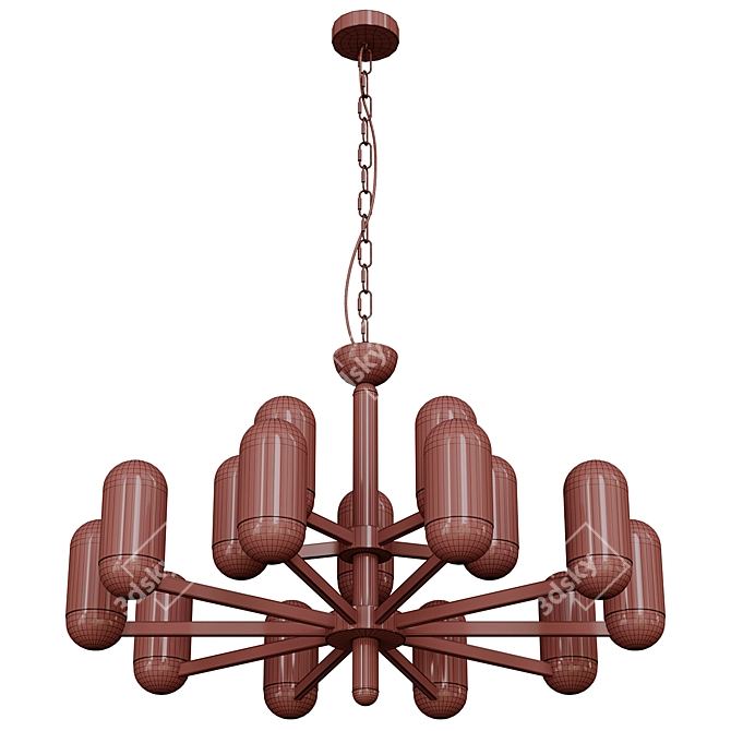 Elegant Chandelier PRIORITY Set 3D model image 3