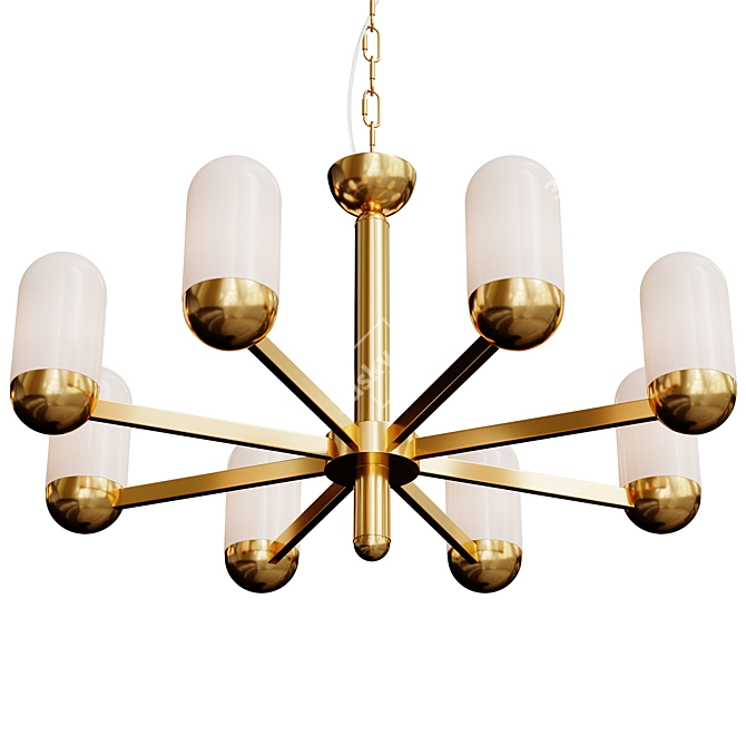 Elegant Chandelier PRIORITY Set 3D model image 8