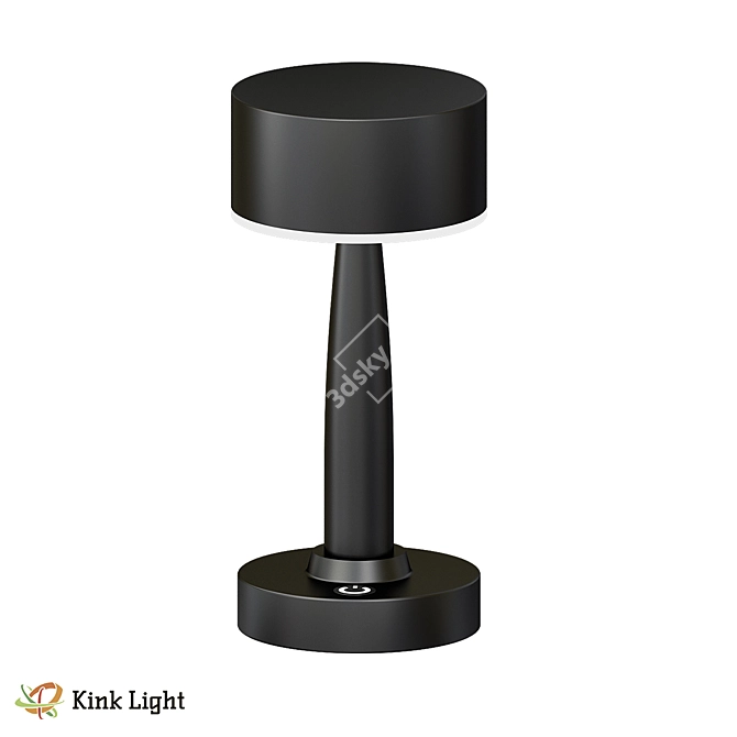 Sniff Black Dimmable Table Lamp 3D model image 1