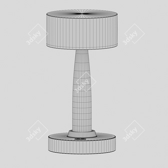 Sniff Black Dimmable Table Lamp 3D model image 2