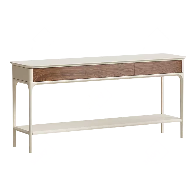 Primo Bosco Birch Console Shelf 3D model image 1