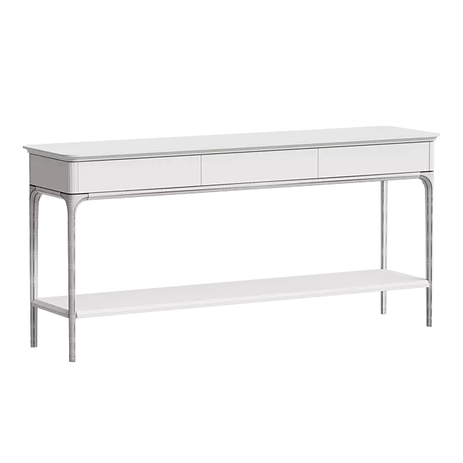 Primo Bosco Birch Console Shelf 3D model image 2