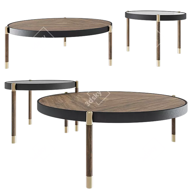 Sanremo Coffee Tables Collection 3D model image 1