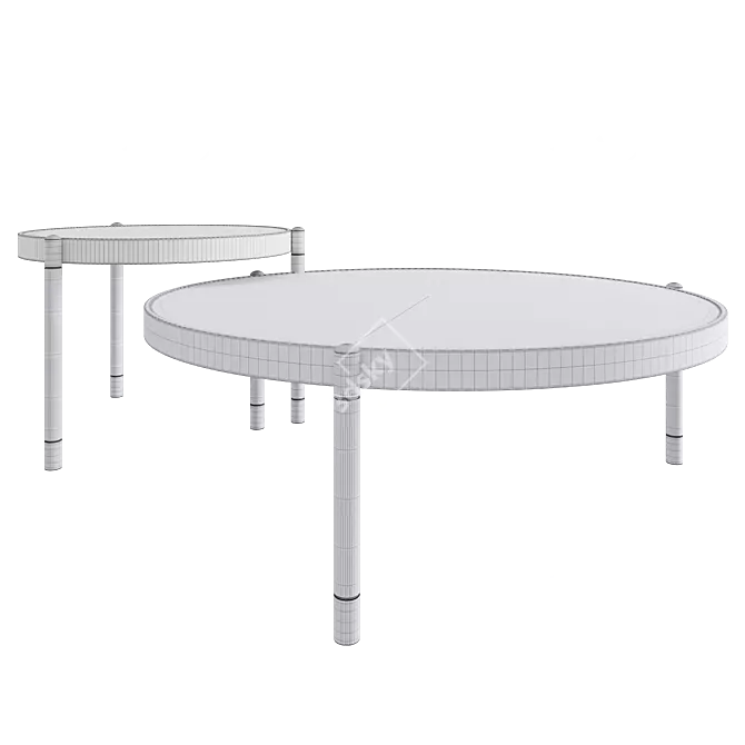 Sanremo Coffee Tables Collection 3D model image 4