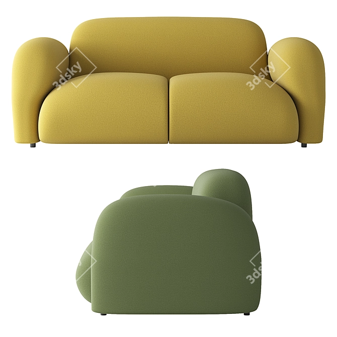 KANO Bigpang Lounge Sofa 3D model image 3