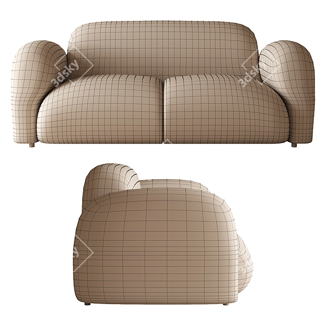 KANO Bigpang Lounge Sofa 3D model image 4