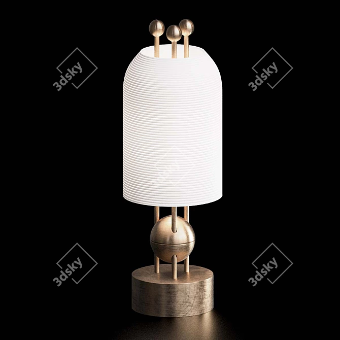 Modern Legacy Metal Lantern Lamp 3D model image 3