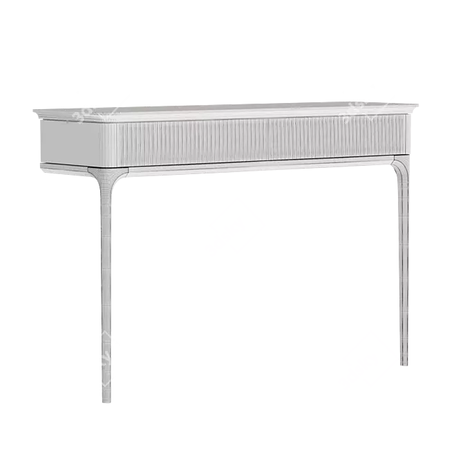 Primo Gold Wall Console Shelf 3D model image 2