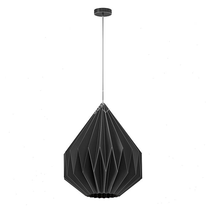 Scandinavian Teardrop Pendant Light 3D model image 3