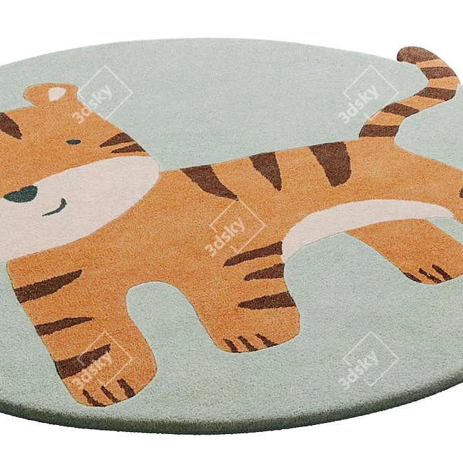 Benuta Kids Tiger Rug 3D model image 4