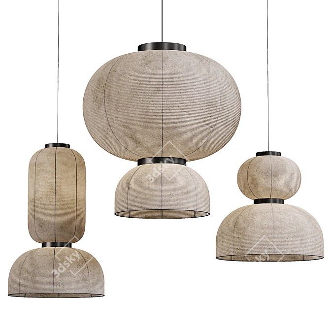 Contemporary Formakami Lamp Collection 3D model image 3