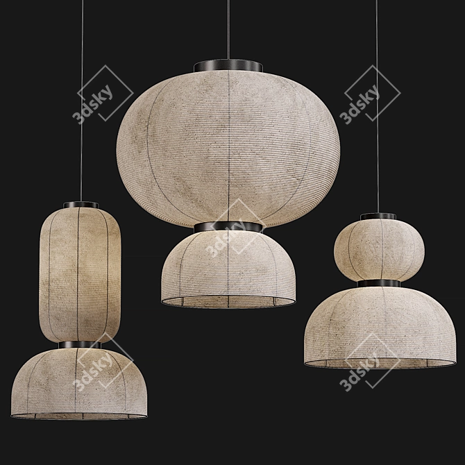 Contemporary Formakami Lamp Collection 3D model image 4