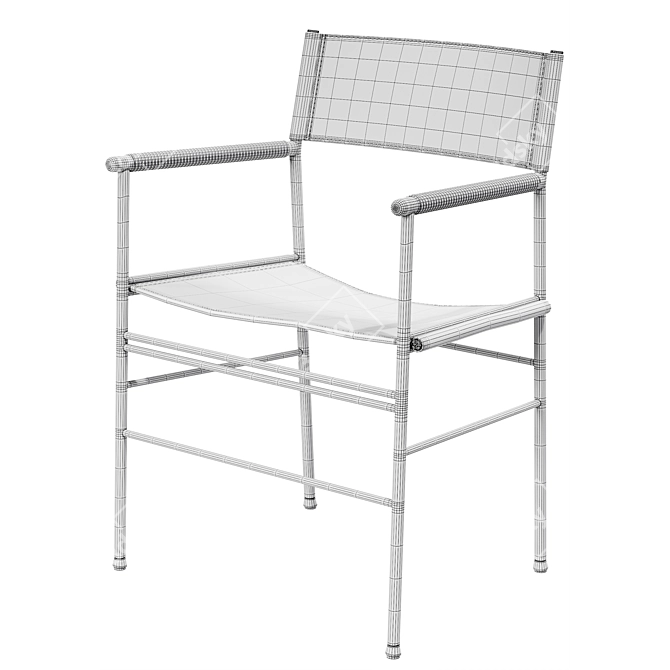 Steel Comfort Chair 3D model image 5