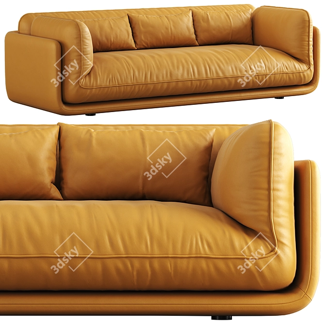 Luxury Comfort Lunetta Sofa Bed 3D model image 1