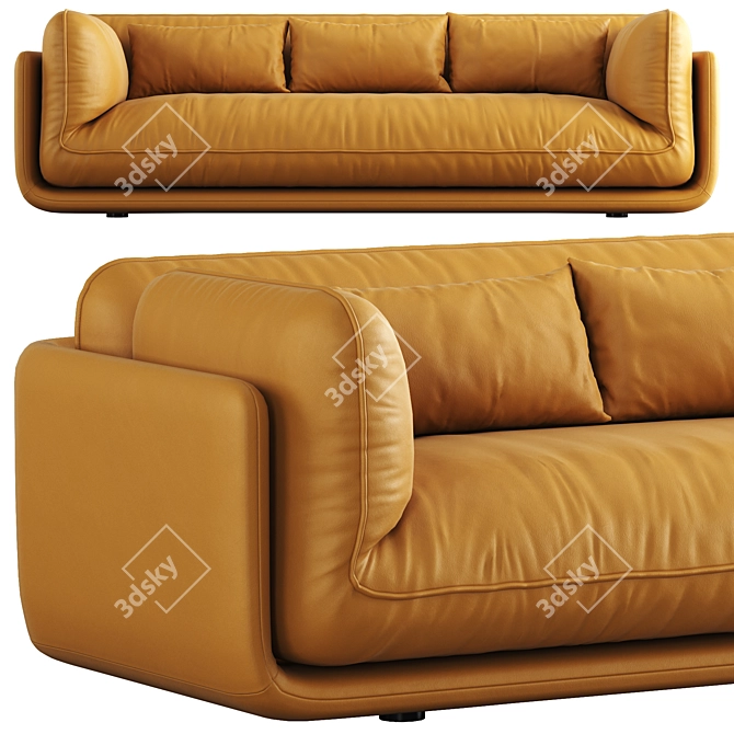 Luxury Comfort Lunetta Sofa Bed 3D model image 3