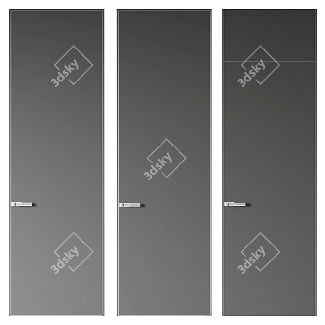 Modern Door Set 3000x900mm 3D model image 2