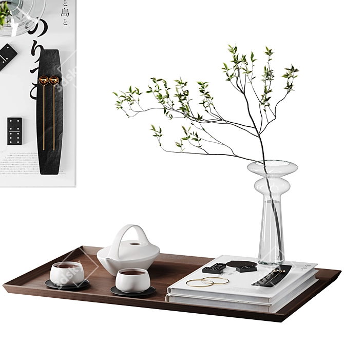 Modern Minimalist Decor Set 3D model image 1