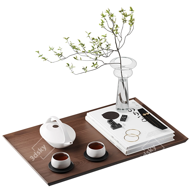 Modern Minimalist Decor Set 3D model image 11