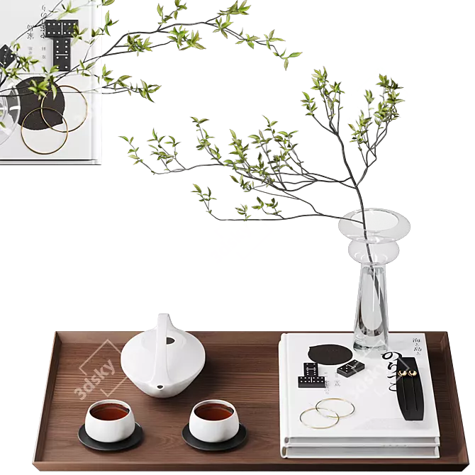 Modern Minimalist Decor Set 3D model image 17