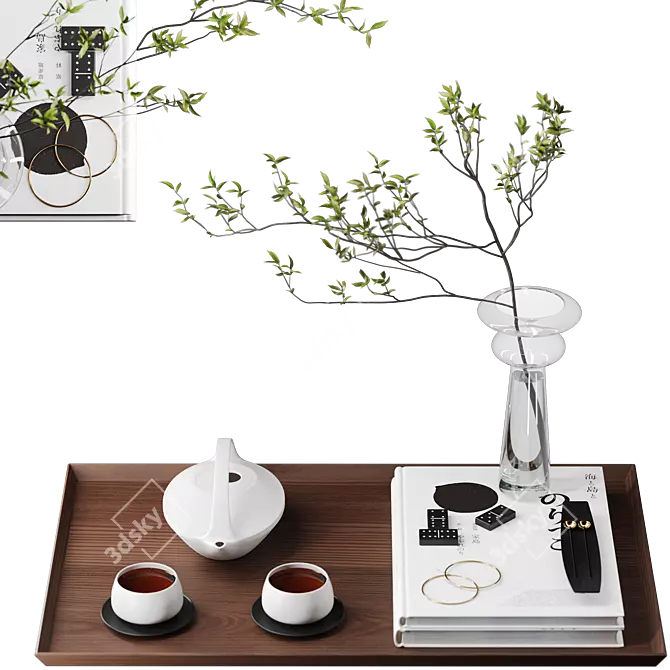 Modern Minimalist Decor Set 3D model image 22