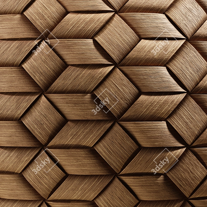 Bamboo Weave Texture Collection - Seamless 3D model image 2