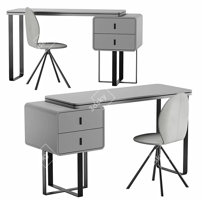 RD-0217 Computer Desk 3D model image 1